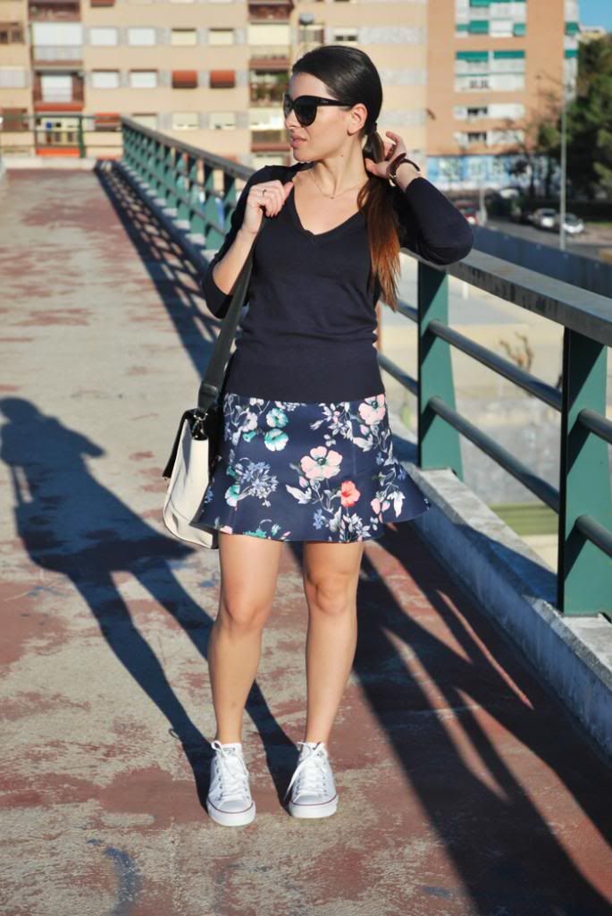 FloralSkirt Converse StreetStyle