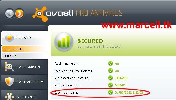 Avast Antivirus Home Edition 6 0 11 Serial Keys World Soft