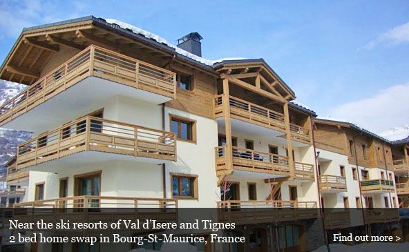 Ski lodge home exchange in France