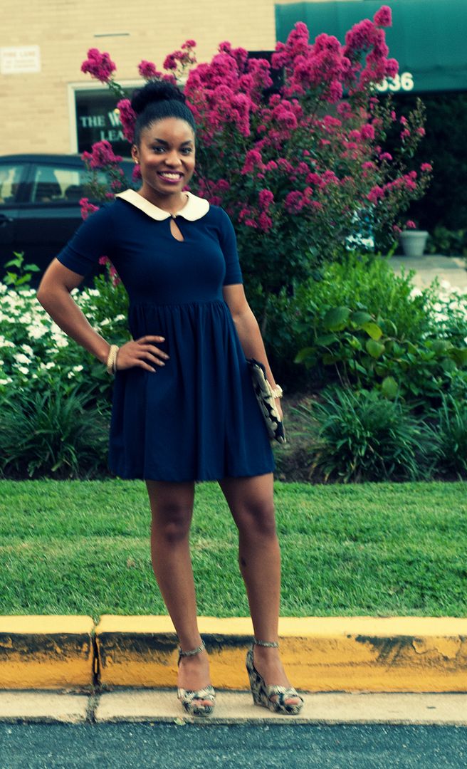 What I Wore to an Obama 2012 Fundraiser // The Feisty House obama 2012 fundraiser, christian democrat, what to wear to a fundraiser, peter pan collar dress, black style blogger, black fashion blogger, the feisty house