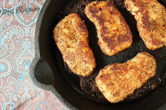 Cocoa Spiced Pork Chops