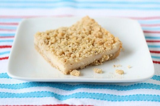 Nutty Cheesecake Shortbread Bars