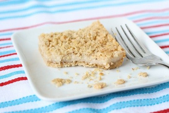 Nutty Cheesecake Shortbread Bars