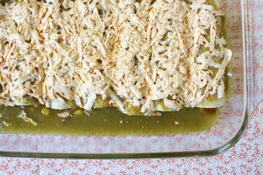 Pumpkin-Corn Enchiladas with Salsa Verde