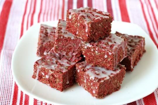 Red Velvet Krispie Treats