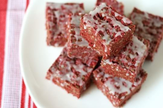 Red Velvet Krispie Treats