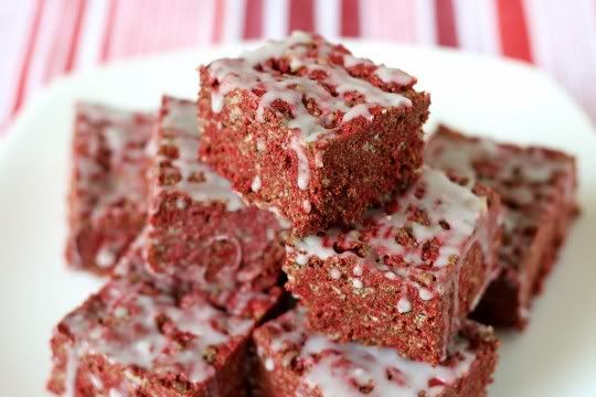 Red Velvet Krispie Treats