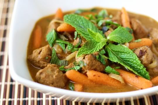 Spiced Beef Stew with Carrots and Mint