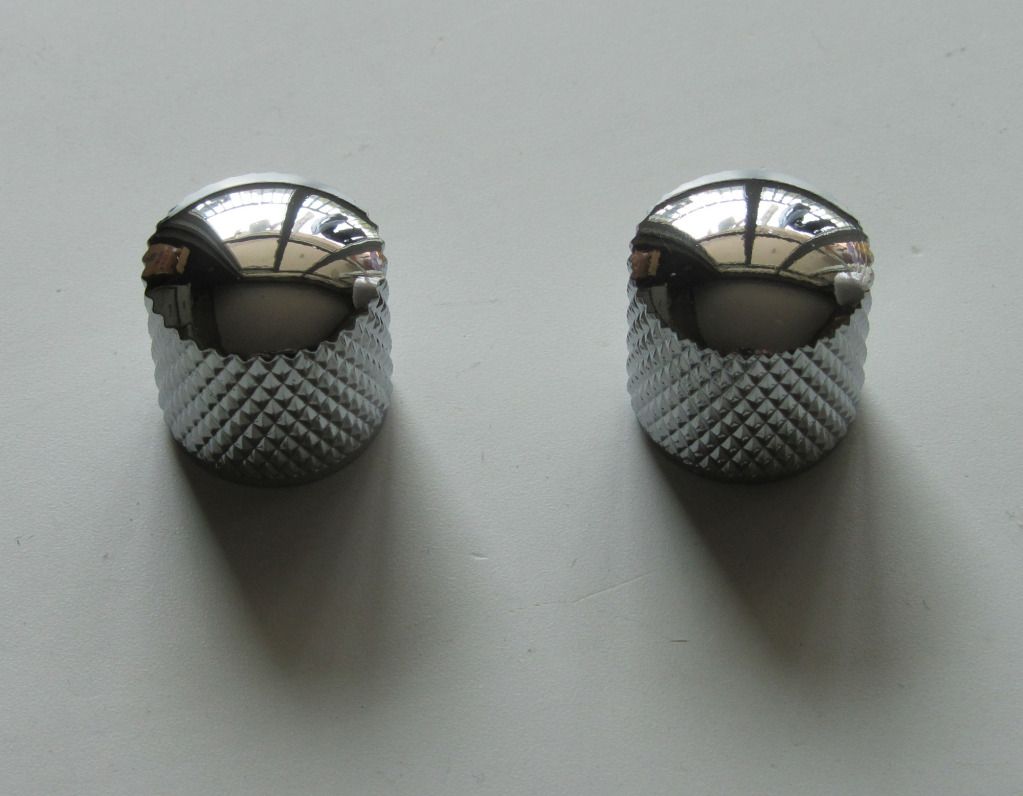 Chrome Guitar Bass Dome Knobs Metal Knobs Guitar Parts eBay