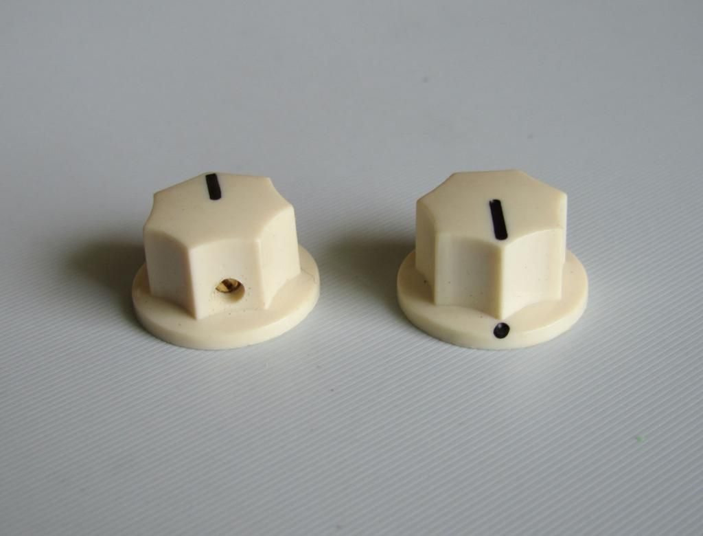 6x Guitar 1/4" Mini MXR Style AMP Knobs Effect Pedal Knob / Set Screw