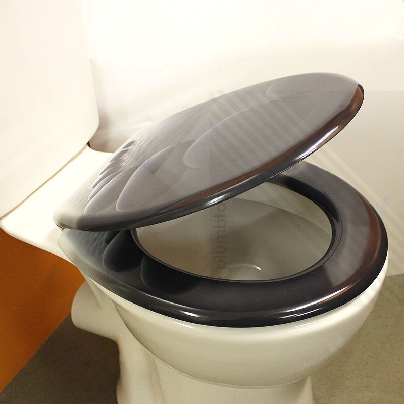 MDF Pattern Print Novelty Themed Toilet Seat Chrome Metal Bottom Fixing