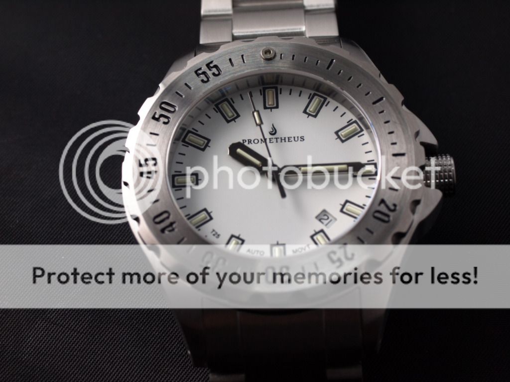  Tubes Automatic Diver Watch 300M White Dial ETA 2824 2 Clone