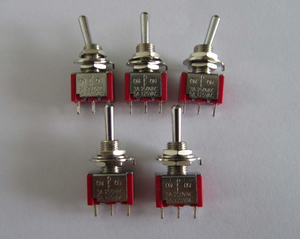 5pcs Guitar Mini Toggle Switch SPDT 3 Pin 3 Way ON/OFF/ON Switches eBay