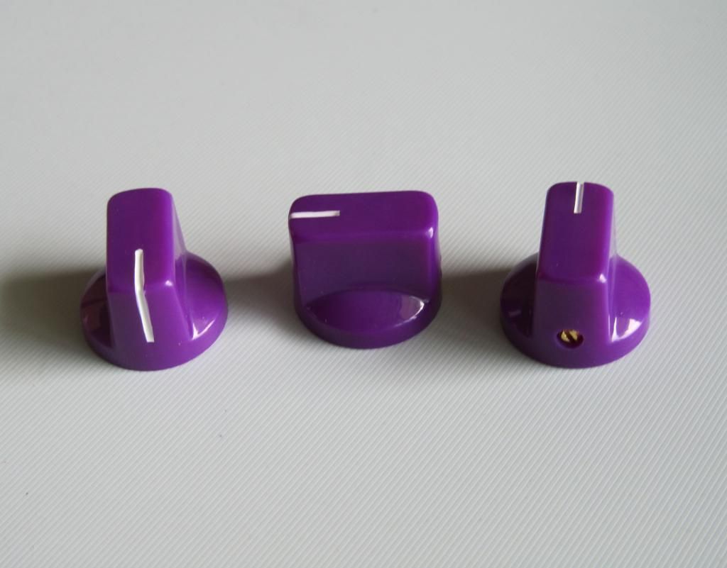 10x Purple Davies Style 1/4" Guitar Effects Pedal Knobs AMP Amplifier