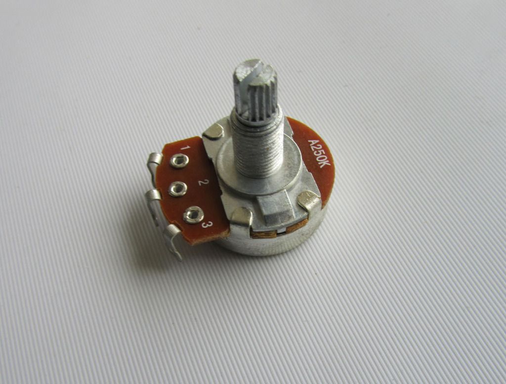 10x A250K Large Audio Guitar Pots 18mm Long Shaft 250K Guitar