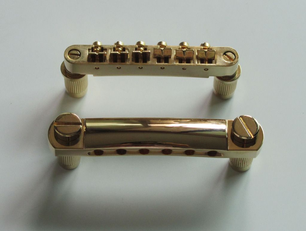 Gold Electric Guitar Tuneomatic Bridge and Tailpiece for LP Les Paul