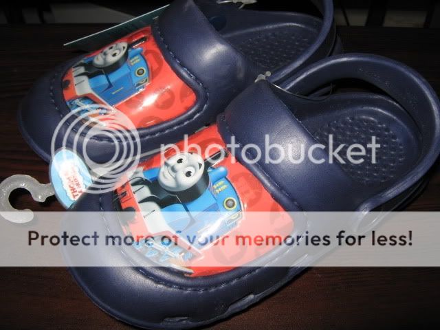 Thomas and Friends Navy Clogs Style Sandals Size 5/6  