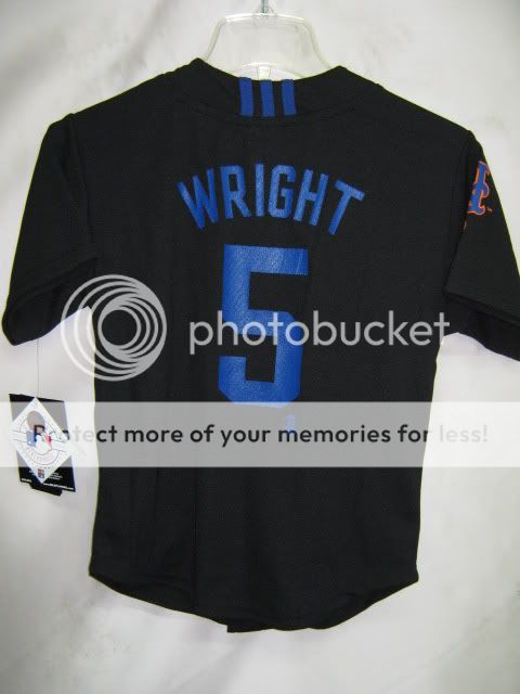 MLB NY Mets Youth Replica Jersey David Wright Blk XL *  