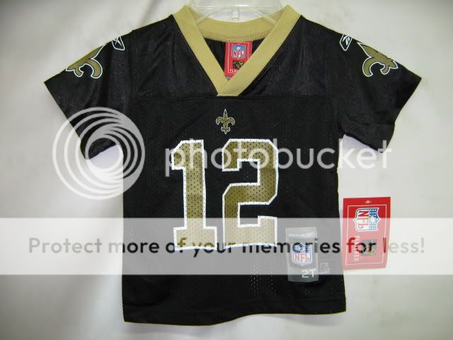 NFL Toddler Jersey Saints Marques Colston Blk Size 2T *  