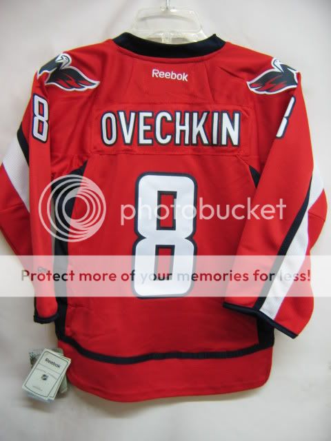 On Sale is a Brand New NHL STITCHED PREMIER Jersey of ALEX OVECHKIN 