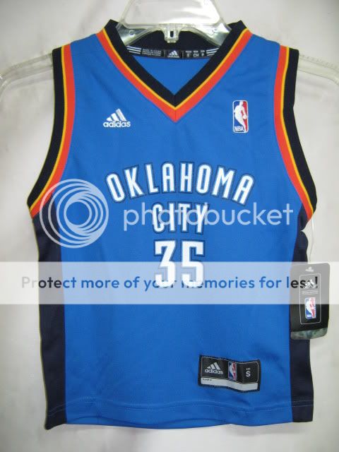 NBA Kids Oklahoma City Thunder Revolution 30 Jersey Kevin Durant Blue 