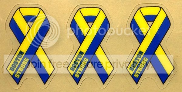 *SENT* Boston Strong Ribbon Helmet Decals - Other Gear - For Sale - Pro ...