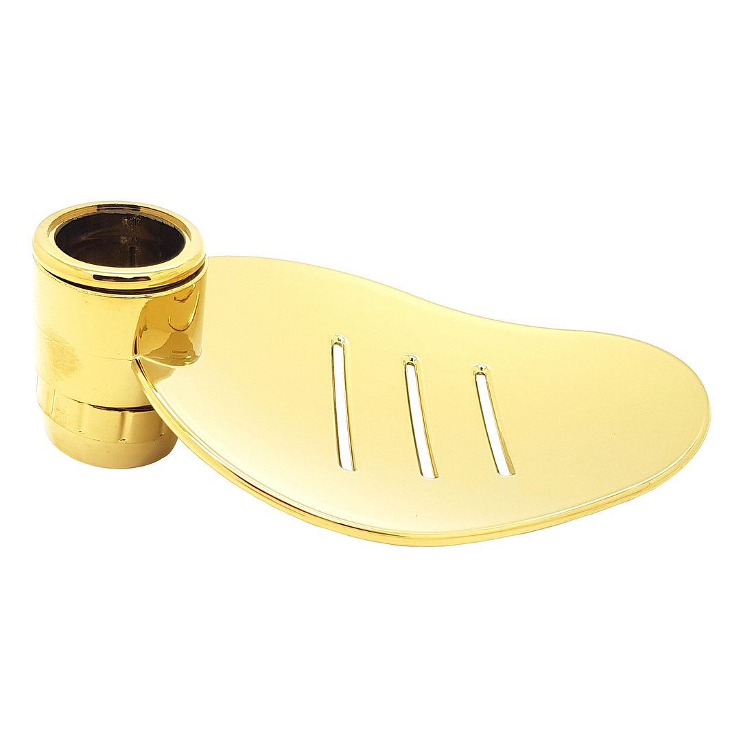 Gold Soap Dish for Shower Large Oval Design Fits 25mm Riser Rail eBay