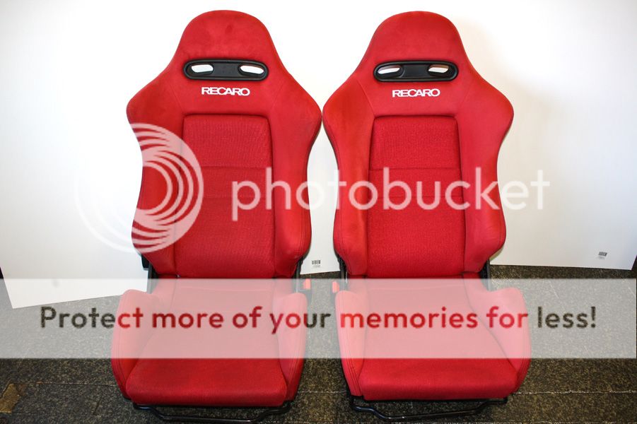   ACURA RSX DC5 RED RECARO SEATS CIVIC INTEGRA RED RECARO SEATS  