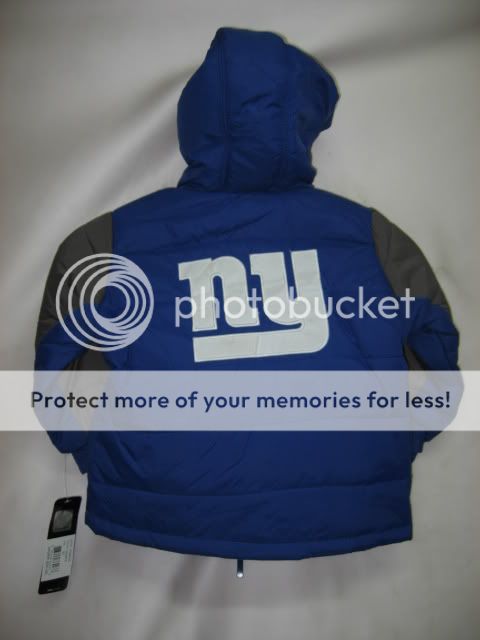 New York Giants NFL Toddler Nylon Hood Jacket 3T  